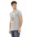 Short Sleeve T-shirt with Front Print XL Men