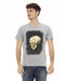 Short Sleeve T-shirt With Round Neck. Front Print. L Men