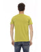 Short Sleeve Round Neck T-shirt with Front Print L Men