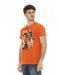 Printed Short Sleeve Round Neck T-shirt L Men