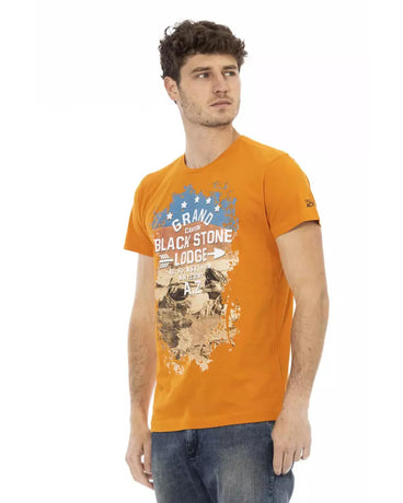 Short Sleeve T-shirt with Front Print S Men