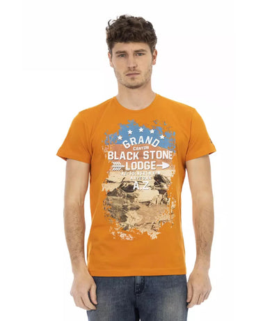 Short Sleeve T-shirt with Front Print 2XL Men