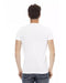 Short Sleeve V-Neck T-shirt with Front Print L Men