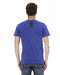 Short Sleeve V-Neck T-shirt with Front Print S Men