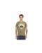 Front Print V-Neck Short Sleeve T-shirt M Men