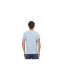 Short Sleeve V-Neck T-shirt with Front Print 3XL Men