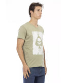 Printed V-neck Short Sleeve T-shirt 3XL Men