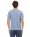 Short Sleeve T-shirt with V-neck and Front Print 2XL Men