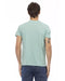 Printed V-neck Short Sleeve T-shirt S Men