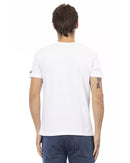 Short Sleeve T-shirt With V-neck - Front Print 3XL Men