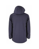 Yes Zee Mens Removable Hood Jacket with Quilting and Front Pockets L Men