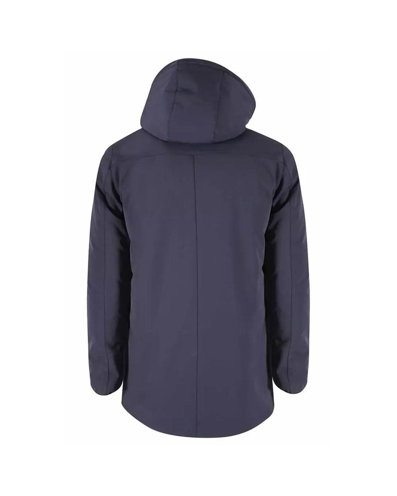 Yes Zee Mens Removable Hood Jacket with Quilting and Front Pockets L Men