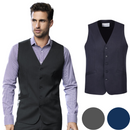 Mens Bamboo Blend Longline Vest Waistcoat w/ Stretch Business Forrnal Dress