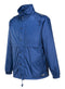 HUSKI STRATUS RAIN JACKET Waterproof Workwear Concealed Hood Windproof Packable - Cobalt - S