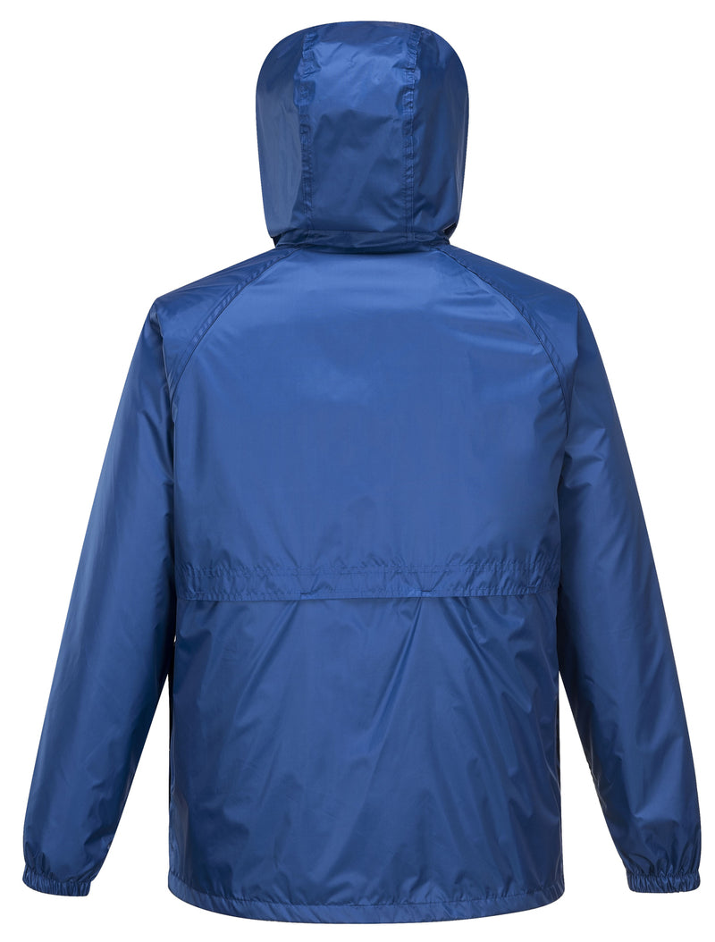 HUSKI STRATUS RAIN JACKET Waterproof Workwear Concealed Hood Windproof Packable - Cobalt - S