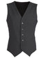 Mens Wool Blend Vest w/ Knitted Back Waistcoat Sleeveless Wool Blend - Charcoal - 142