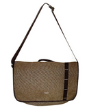 FIB Canvas Messenger Bag Laptop Tablet Uni Shoulder Travel - Khaki