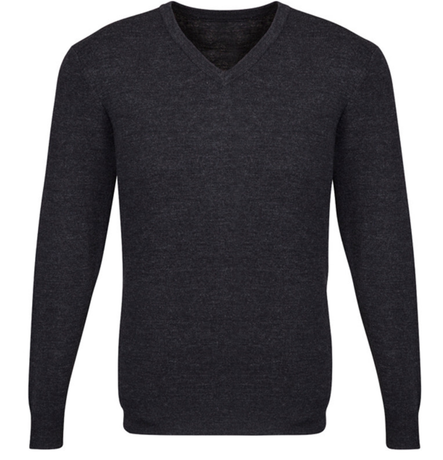 Mens Advatex Varesa Wool Pullover Jumper Cardigan V Neck - Charcoal - 3XL