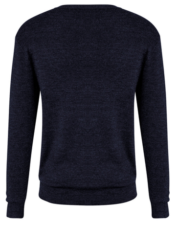 Mens Advatex Varesa Wool Pullover Jumper Cardigan - Navy