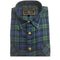 Mens FLANNELETTE SHIRT Check 100% COTTON Flannel Vintage Long Sleeve - 182 (Full Placket) - S