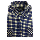 Mens FLANNELETTE SHIRT Check 100% COTTON Flannel Vintage Long Sleeve - 49 (Full Placket) - 5XL