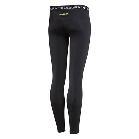 DIADORA Ladies Compression Sports Full Length Tights Gym Yoga - Black