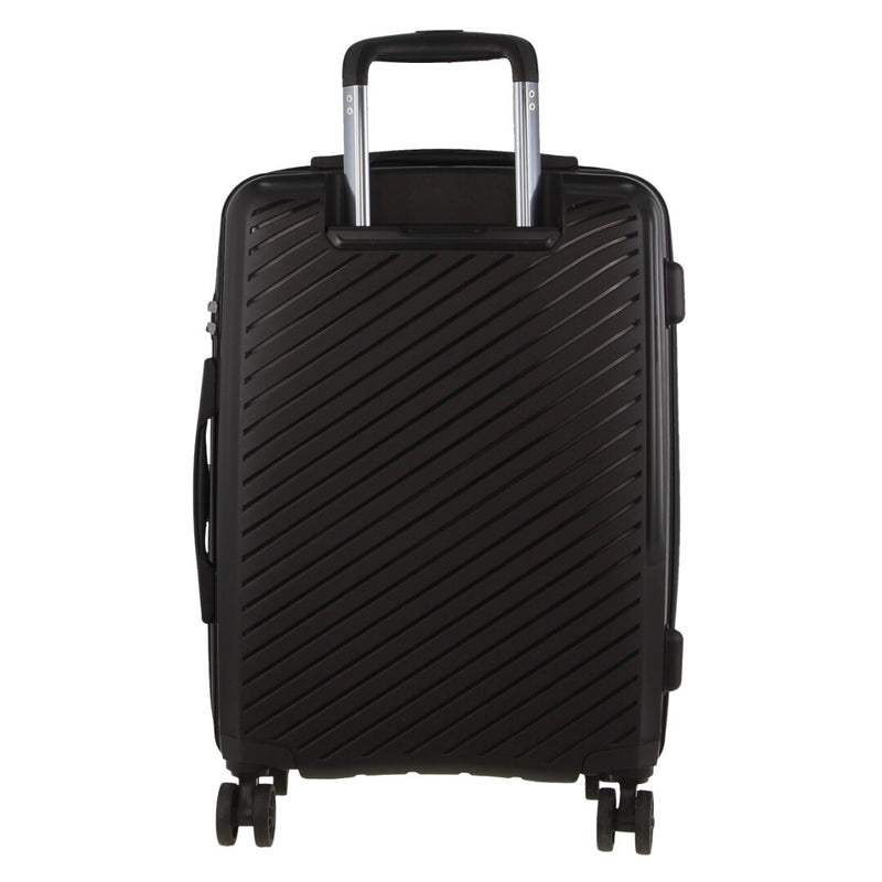 Milleni Hardshell 3-Piece Luggage Bag Travel Carry On Suitcase - Black