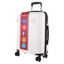 Milleni Hardshell Cabin Luggage Bag Travel Carry On Suitcase 54cm (39L) - White