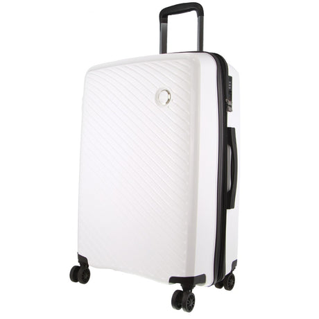 Milleni Hardshell Checked Luggage Bag Travel Suitcase 65cm (82.5L) - White