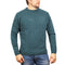 100% SHETLAND WOOL CREW Round Neck Knit JUMPER Pullover Mens Sweater Knitted