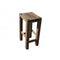 Sturdy Stool Black Brush Finish