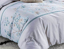 Queen Size 3pcs Tree Leaf Floral Quilt Cover Set