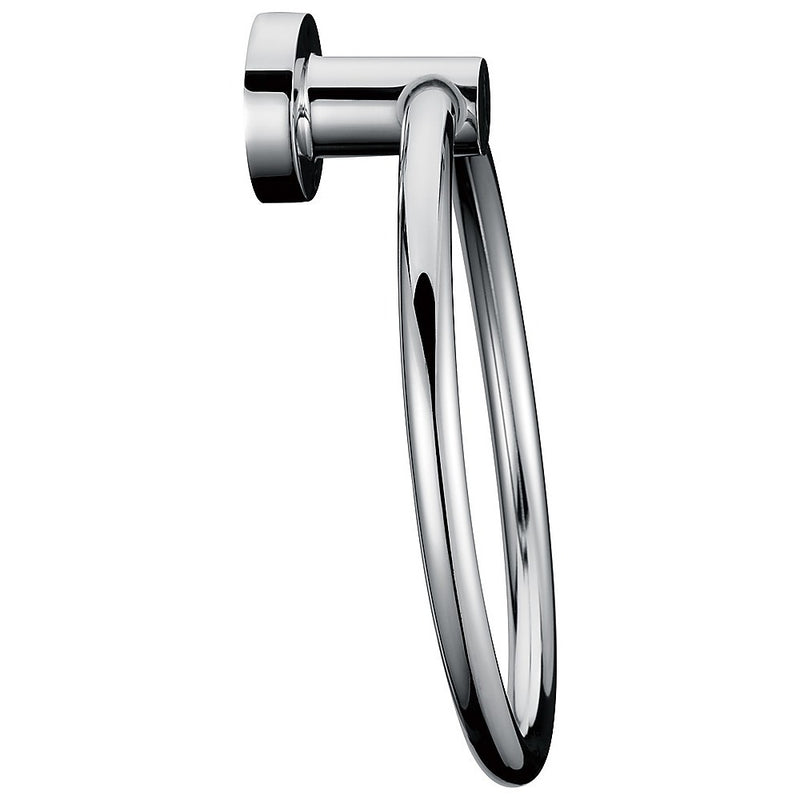 Classic Chrome Towel Bar Rail Ring Bathroom