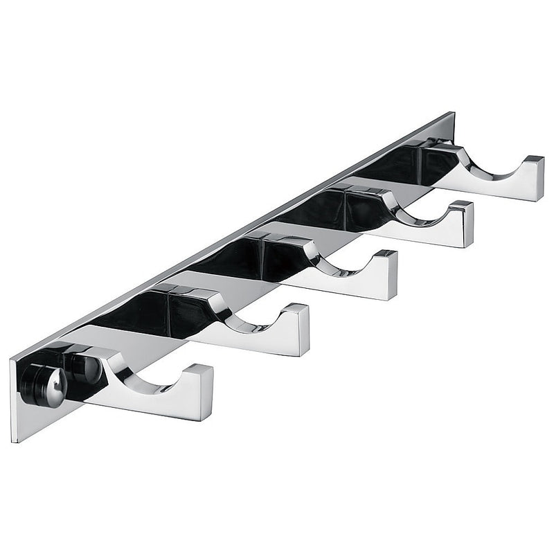 5-Hook Bathroom Robe and Towel Rail Bar Rack