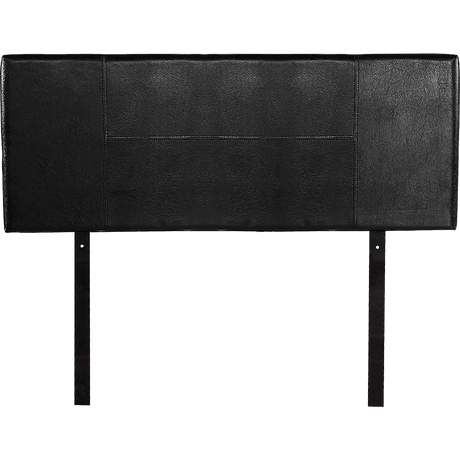 PU Leather Double Bed Headboard Bedhead - Black