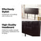 PU Leather Double Bed Headboard Bedhead - Brown