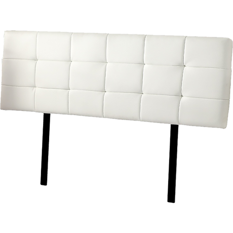 PU Leather King Bed Deluxe Headboard Bedhead - White