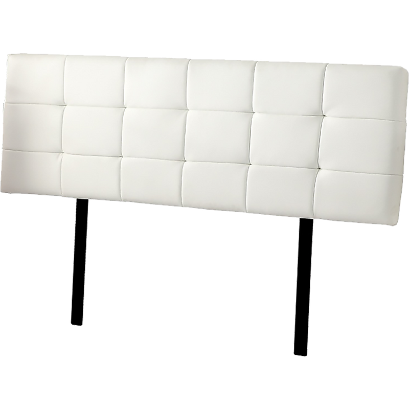 PU Leather King Bed Deluxe Headboard Bedhead - White