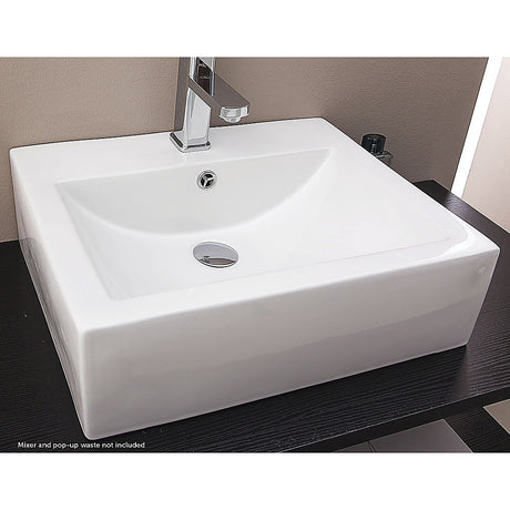 Ceramic Rectangular Above Countertop Basin for Vanity