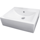 Ceramic Rectangular Above Countertop Basin for Vanity