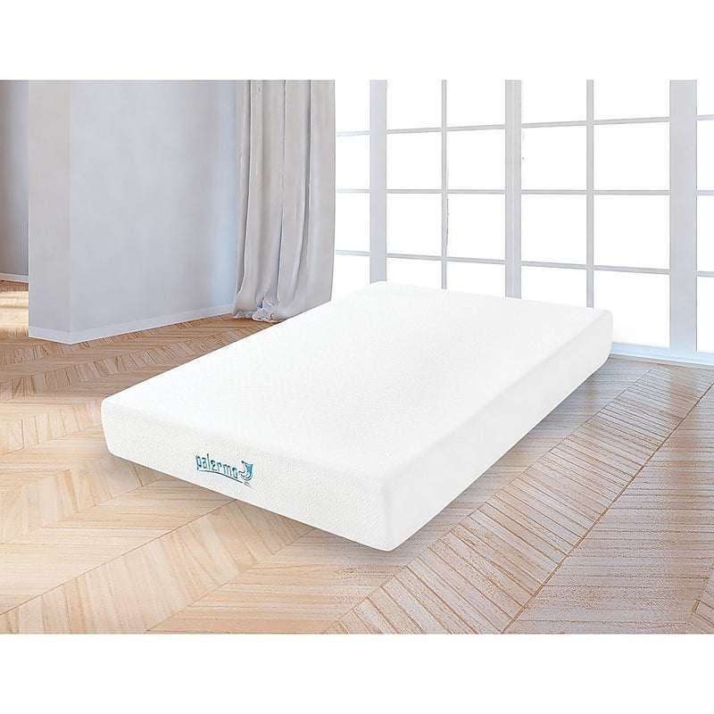 Palermo Double 25cm Gel Memory Foam Mattress  - Dual-Layered  - CertiPUR-US Certified