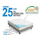 Palermo Double 25cm Gel Memory Foam Mattress  - Dual-Layered  - CertiPUR-US Certified