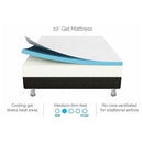 Palermo Double 25cm Gel Memory Foam Mattress  - Dual-Layered  - CertiPUR-US Certified