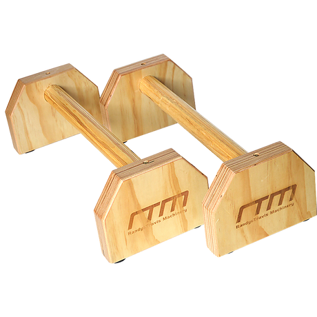 Wooden Parallette Bars Push Up & Dip Workouts