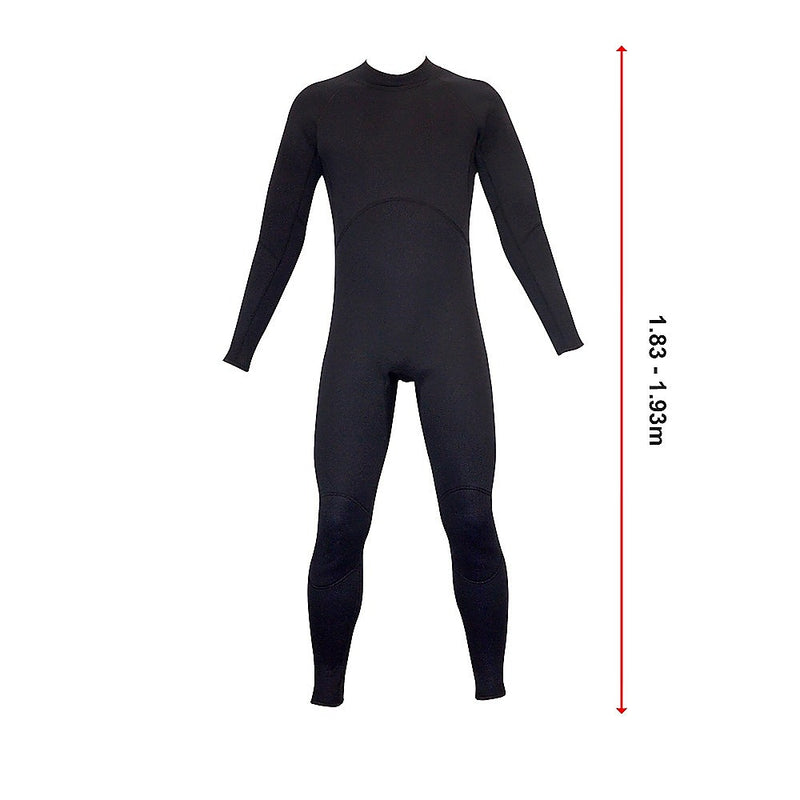 Mens Steamer Wetsuit Long Sleeve/Leg 3mm Neoprene Wet Suit - Extra Large