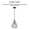 Wood Pendant Light Bar Black Lamp Kitchen Modern Ceiling Lighting