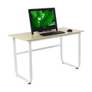 Wood & Steel Solid Computer Desk Home Office Furniture