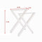 X-Shaped Table Bench Desk Legs Retro Industrial Design Fully Welded - White