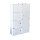 White Cube DIY Shoe Cabinet Rack Storage Portable Stackable Organiser Stand