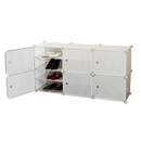 White Cube DIY Shoe Cabinet Rack Storage Portable Stackable Organiser Stand